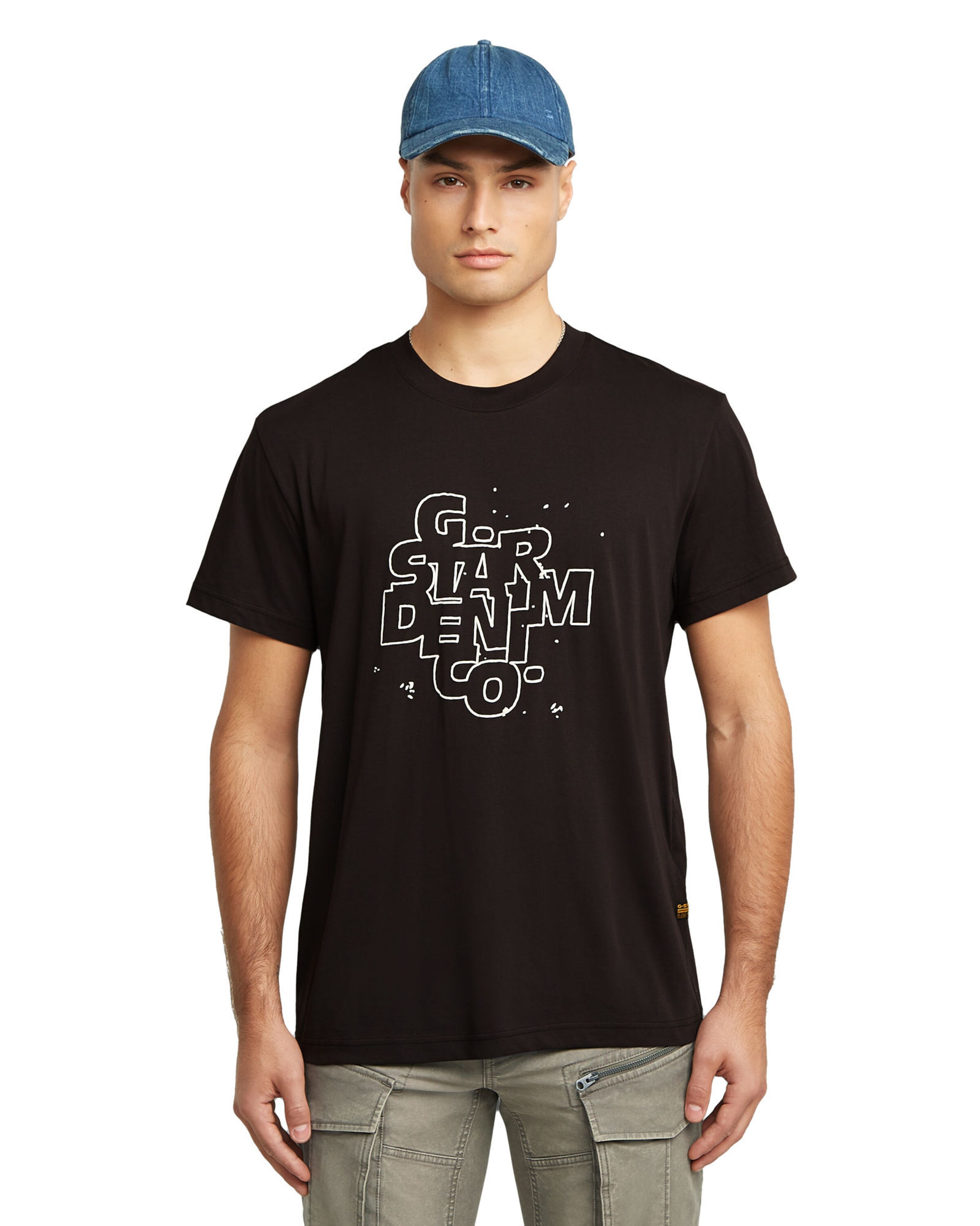 G-STAR Shirt in Zwart: voorkant