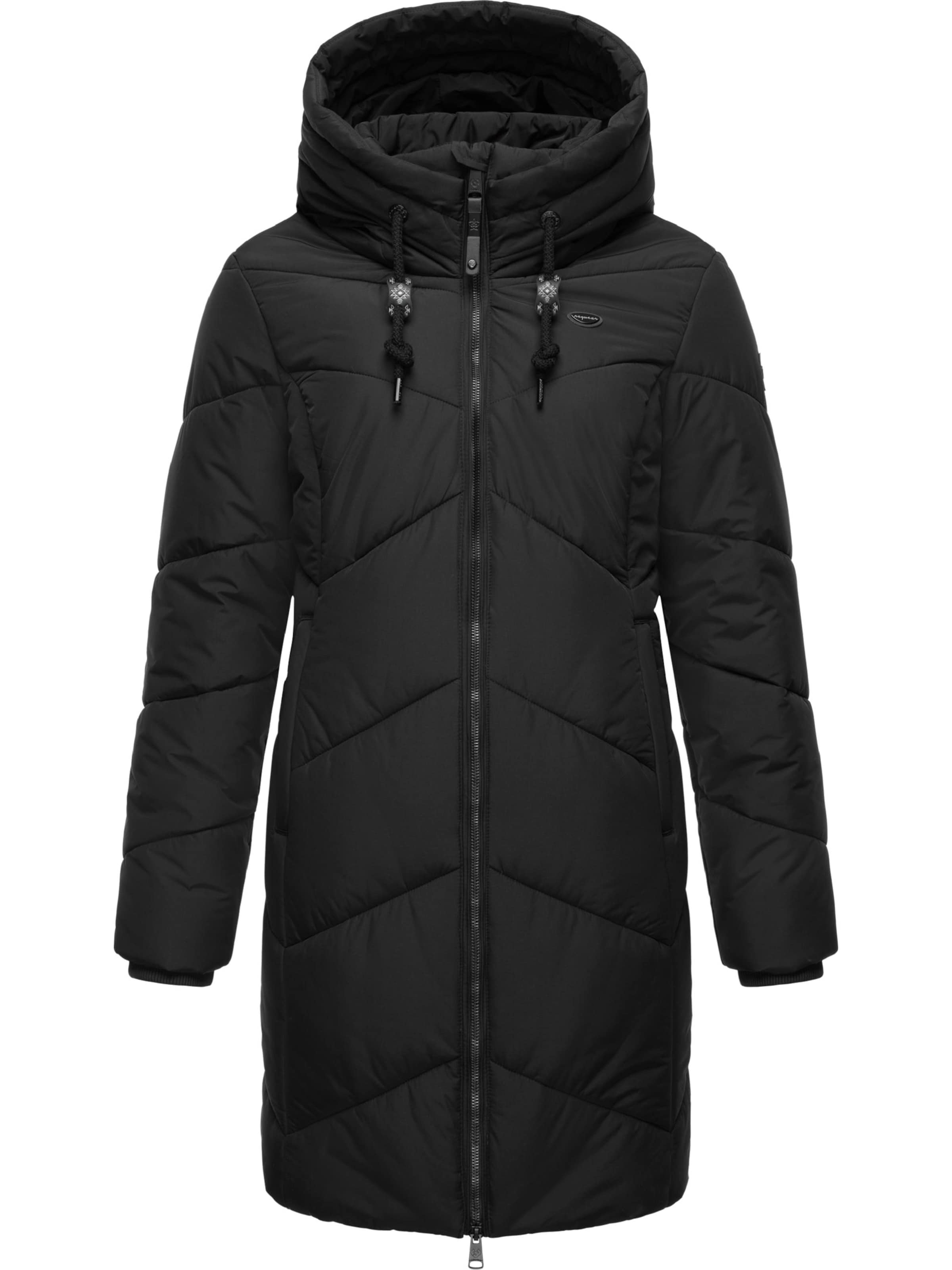 juoda Ragwear Žieminis paltas 'Novista': priekis