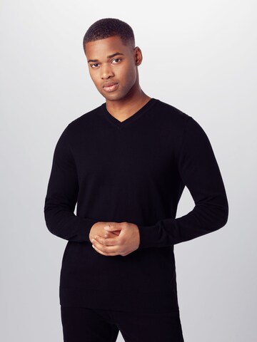 BURTON MENSWEAR LONDON Regular Fit Shirt 'Core' in Schwarz: Vorderseite