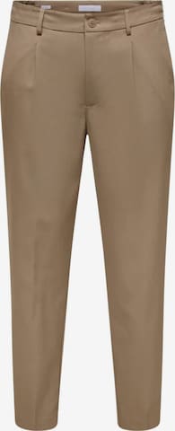 Regular Pantalon 'ONSMIRO' Only & Sons en beige : devant