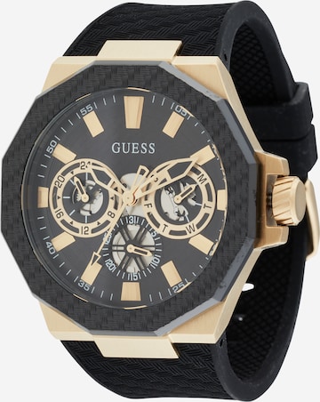 GUESS Zegarek analogowy 'Indy' w kolorze czarny: przód