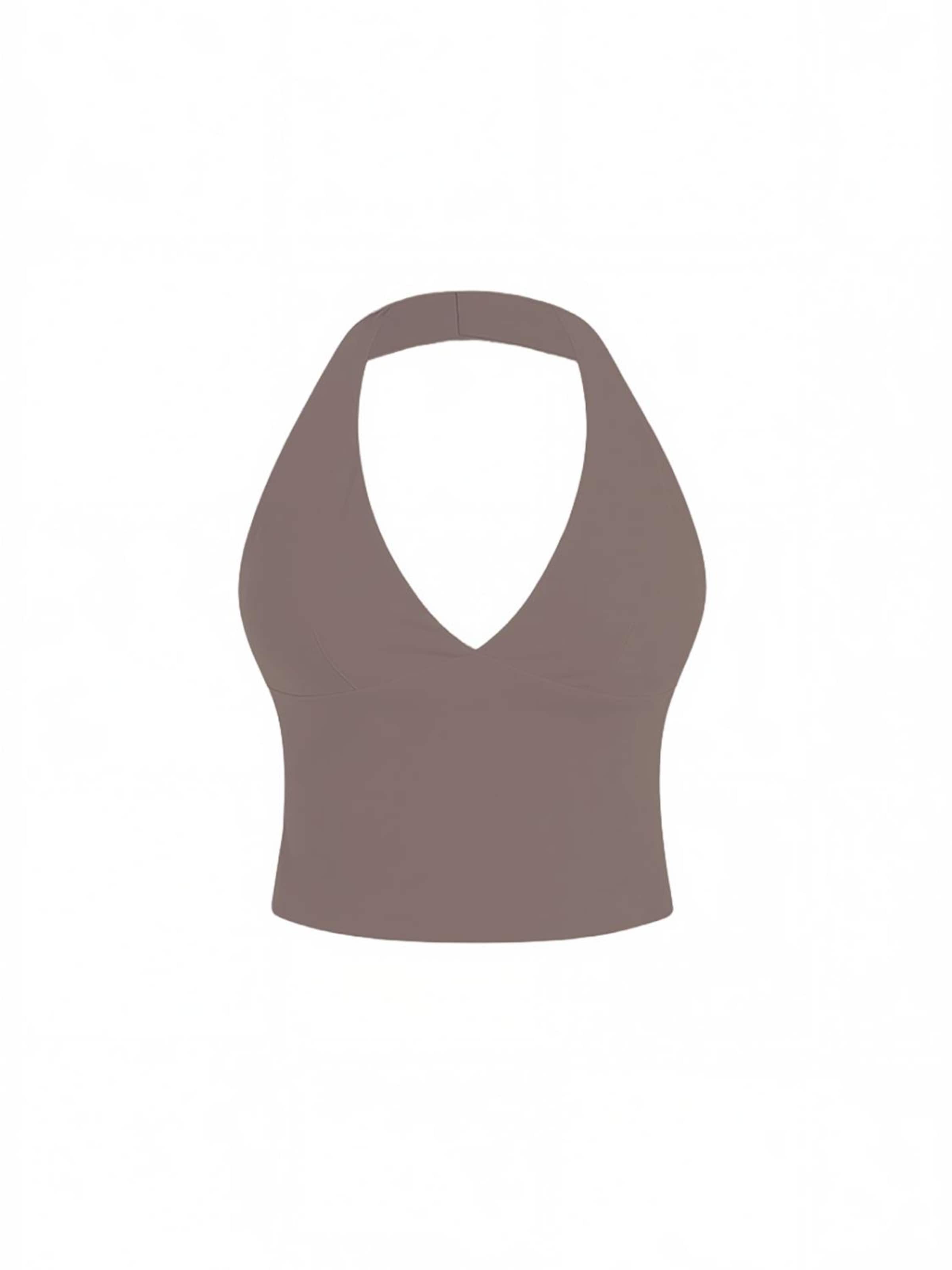 GOD SAVE QUEENS Sports top in Brown: front