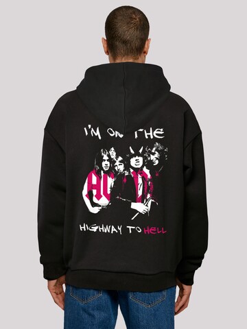F4NT4STIC Sweatshirt 'ACDC' in Zwart: voorkant