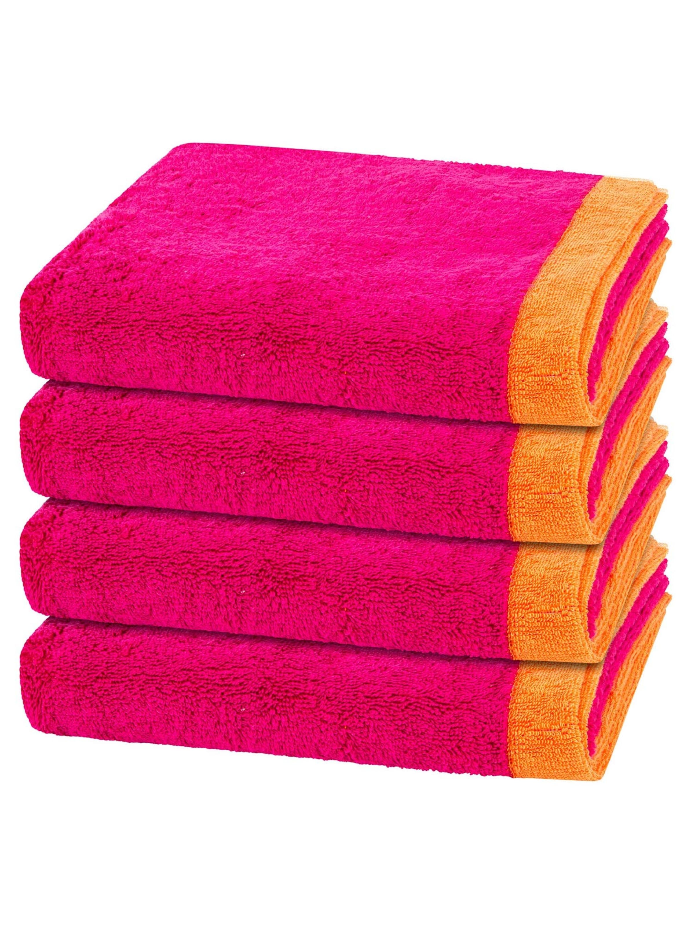 Cawö Towel 'Lifestyle Splash' in Pink: front