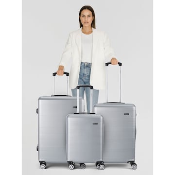 Benzi Suitcase set in Silver: front