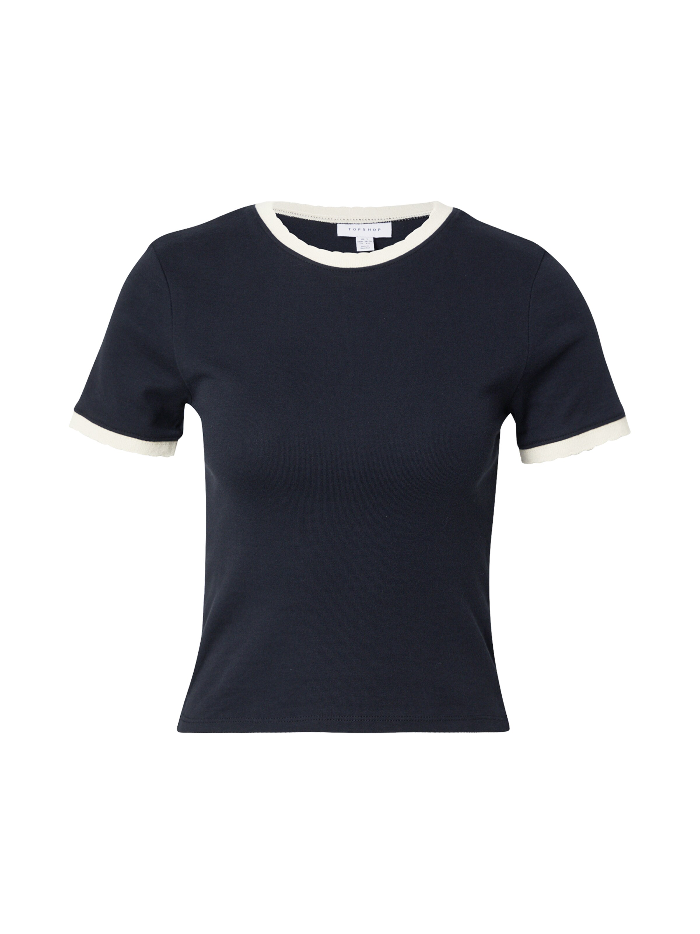 TOPSHOPMajica - crna boja: prednji dio