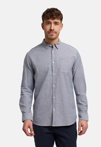 JEFF Comfort fit Button Up Shirt 'Silvwin' in Blue: front