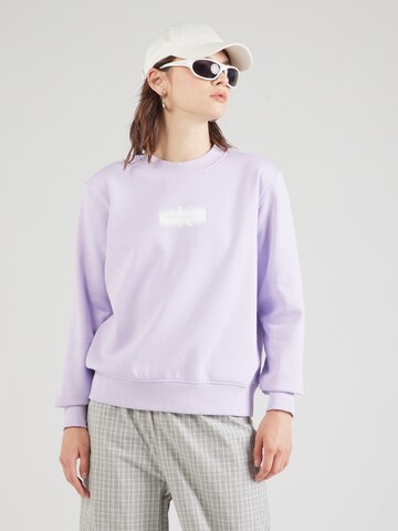 purpurinė Calvin Klein Jeans Megztinis be užsegimo: priekis