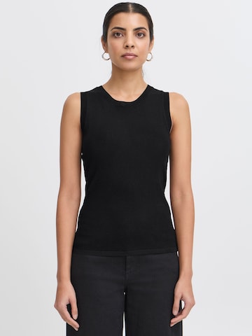 ICHI Knitted top 'IHDelany' in Black: front