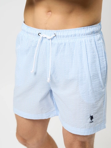 U.S. POLO ASSN. Badeshorts 'Briggs' i blå