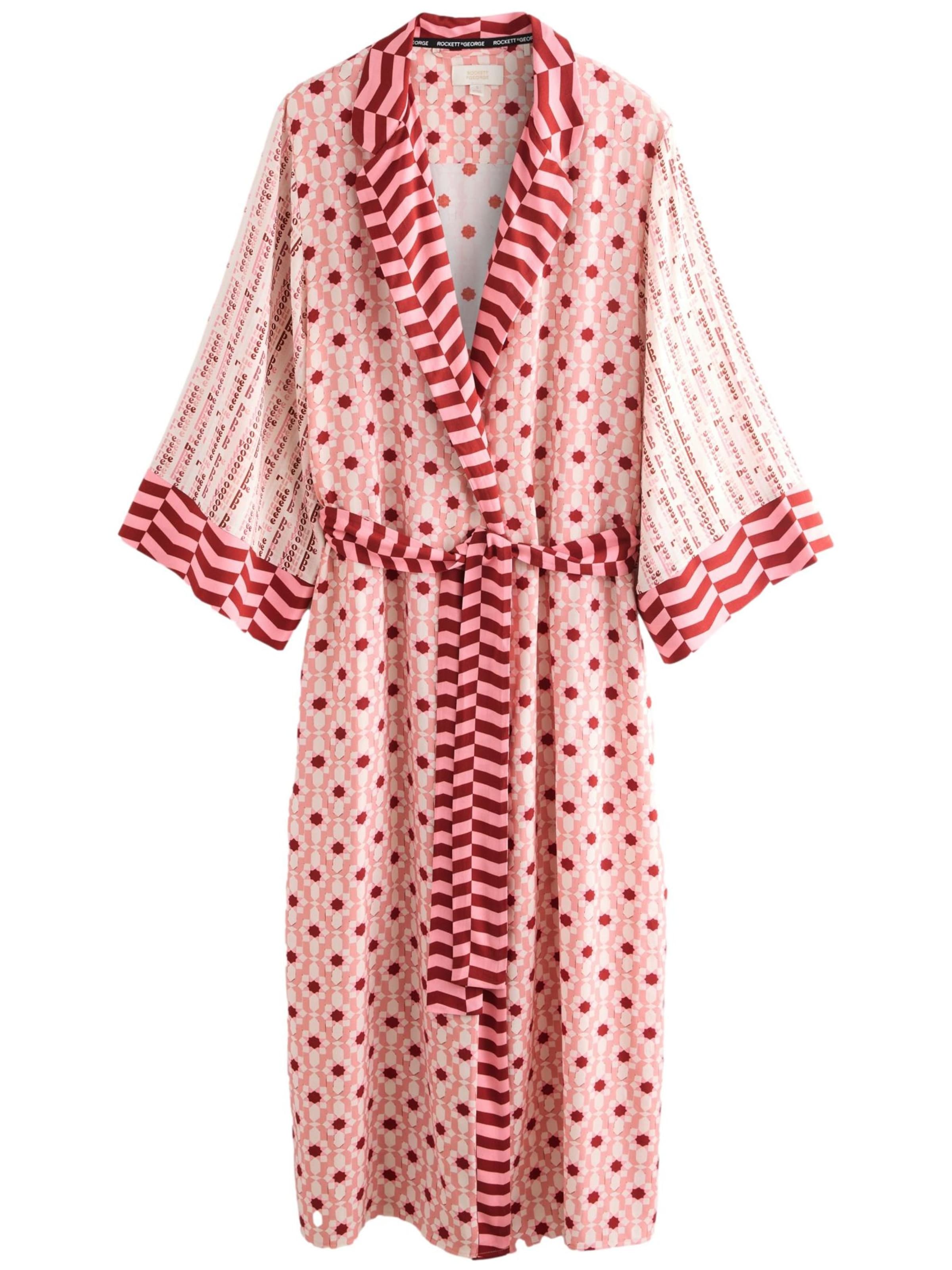 Rockett St George Домашний халат в Ярко-розовый: спереди
