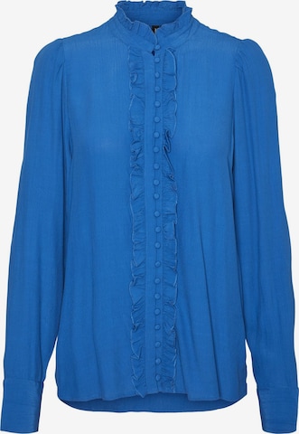 VERO MODA Blouse 'SELLA' in Blauw: voorkant