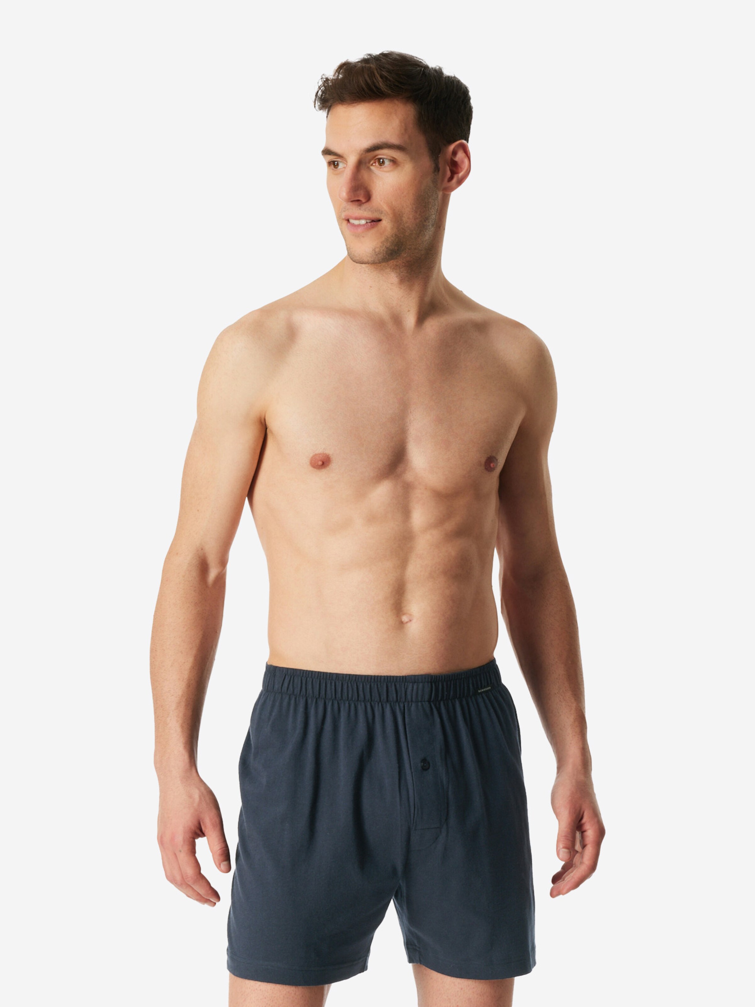 SCHIESSER Boxer shorts ' Basic ' in Blue