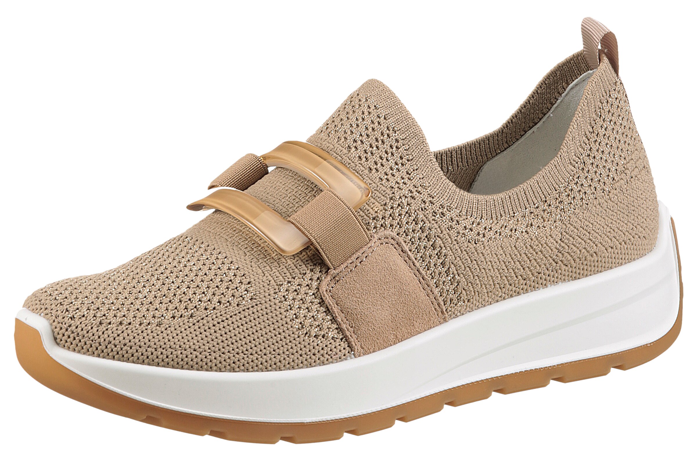 ARA Slip On in Beige: Vorderseite