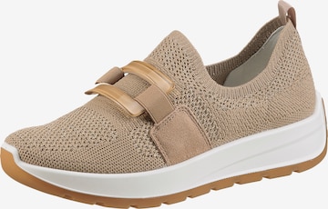 ARA Slip-Ons in Beige: front