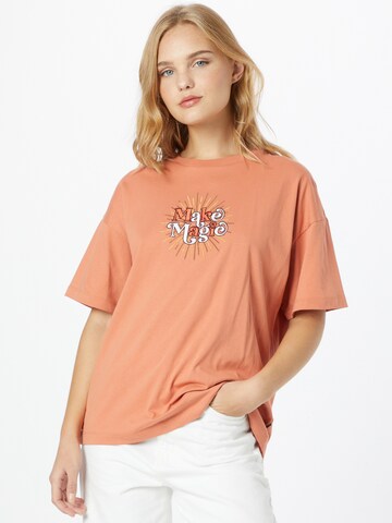 T-shirt CONVERSE en orange : devant