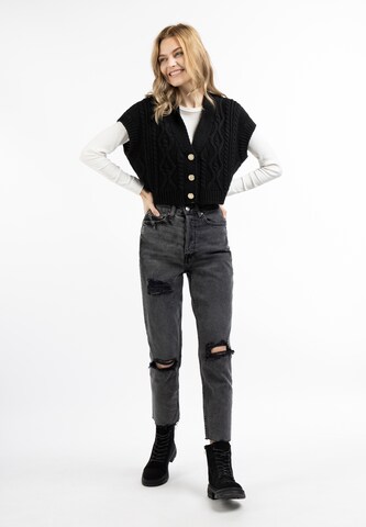 DreiMaster Vintage Knitted Vest in Black