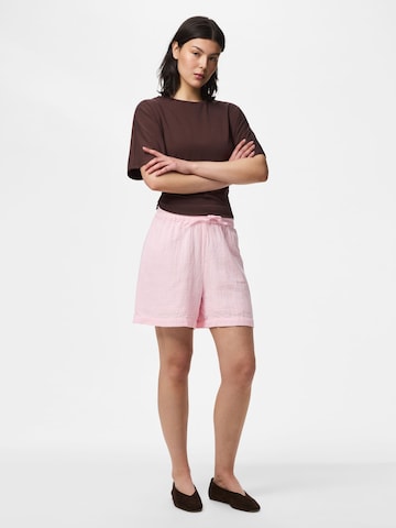 Loosefit Pantalon 'SASTINA' PIECES en rose