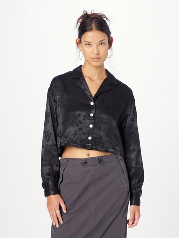 Nasty Gal Blouse in Zwart: voorkant