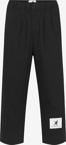 KANGOL Loose fit Pleat-Front Pants 'Gilbert' in Black: front