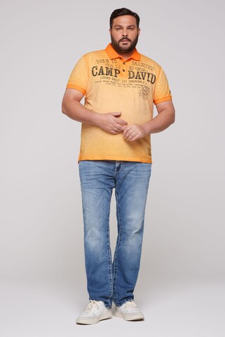 CAMP DAVID Poloshirt in Orange