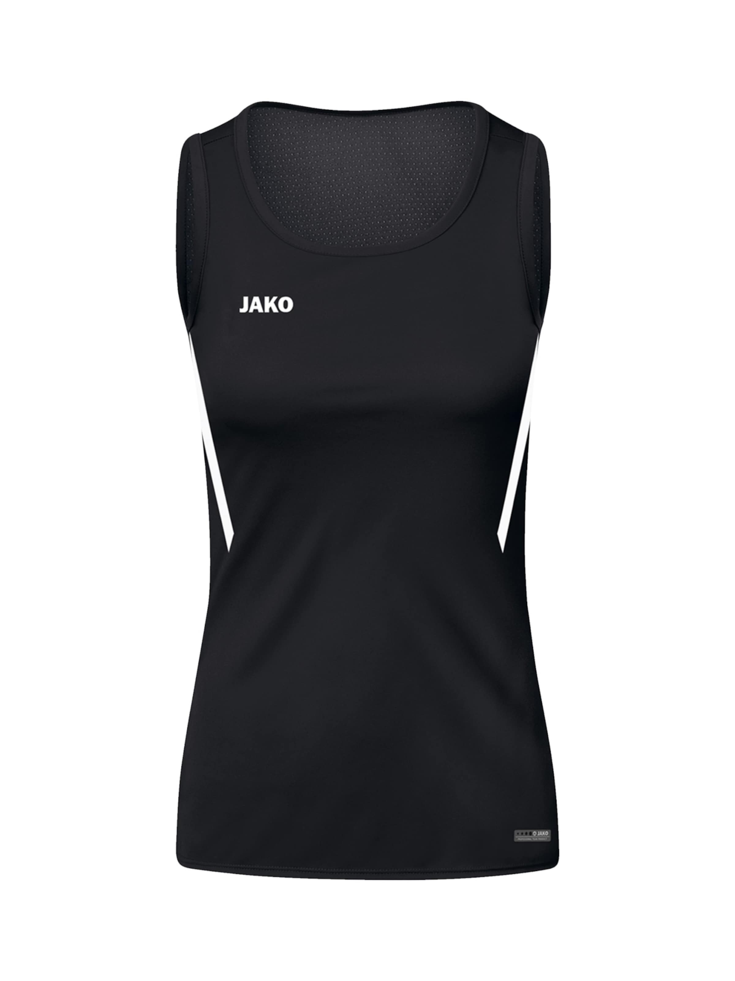 JAKO Sporttop in Schwarz: Vorderseite