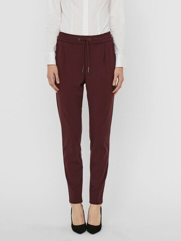 VERO MODA Tapered Pants in Red: front