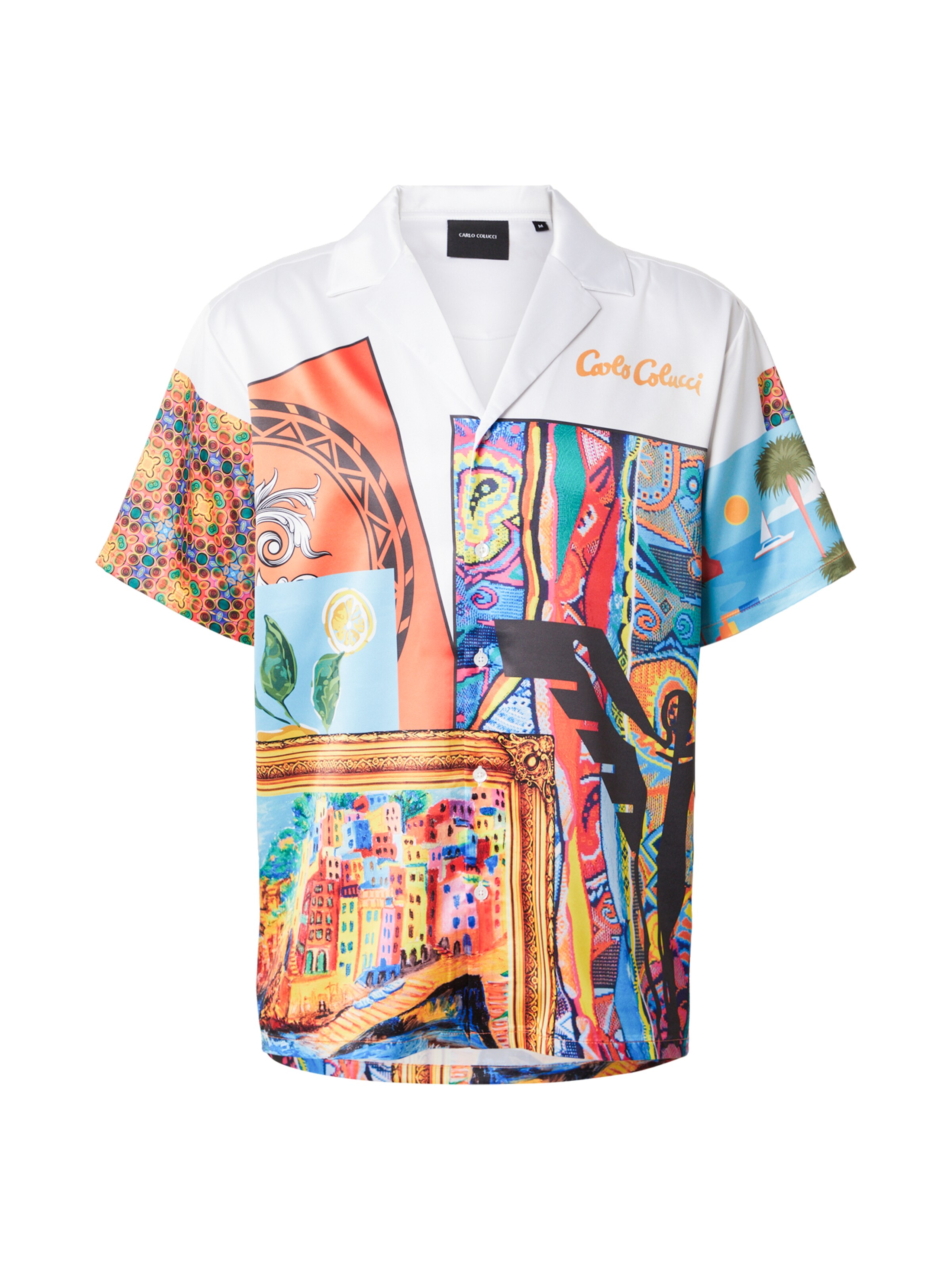 Carlo ColucciComfort Fit Košulja - bijela boja: prednji dio