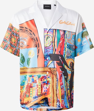 Carlo ColucciComfort Fit Košulja - bijela boja: prednji dio