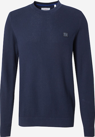 s.Oliver Pullover in Blau: Vorderseite