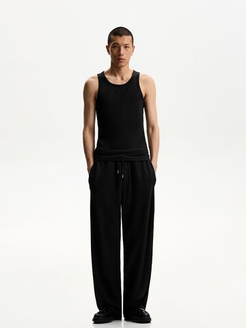 Bershka Wide leg Byxa i svart