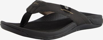 REEF Beach & Pool Shoes 'Pacific' in Black: front