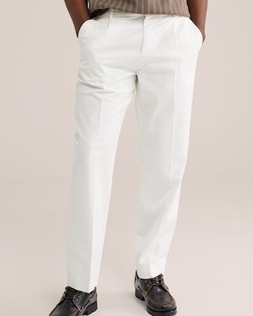 Loosefit Pantaloni chino di WE Fashion in bianco: frontale