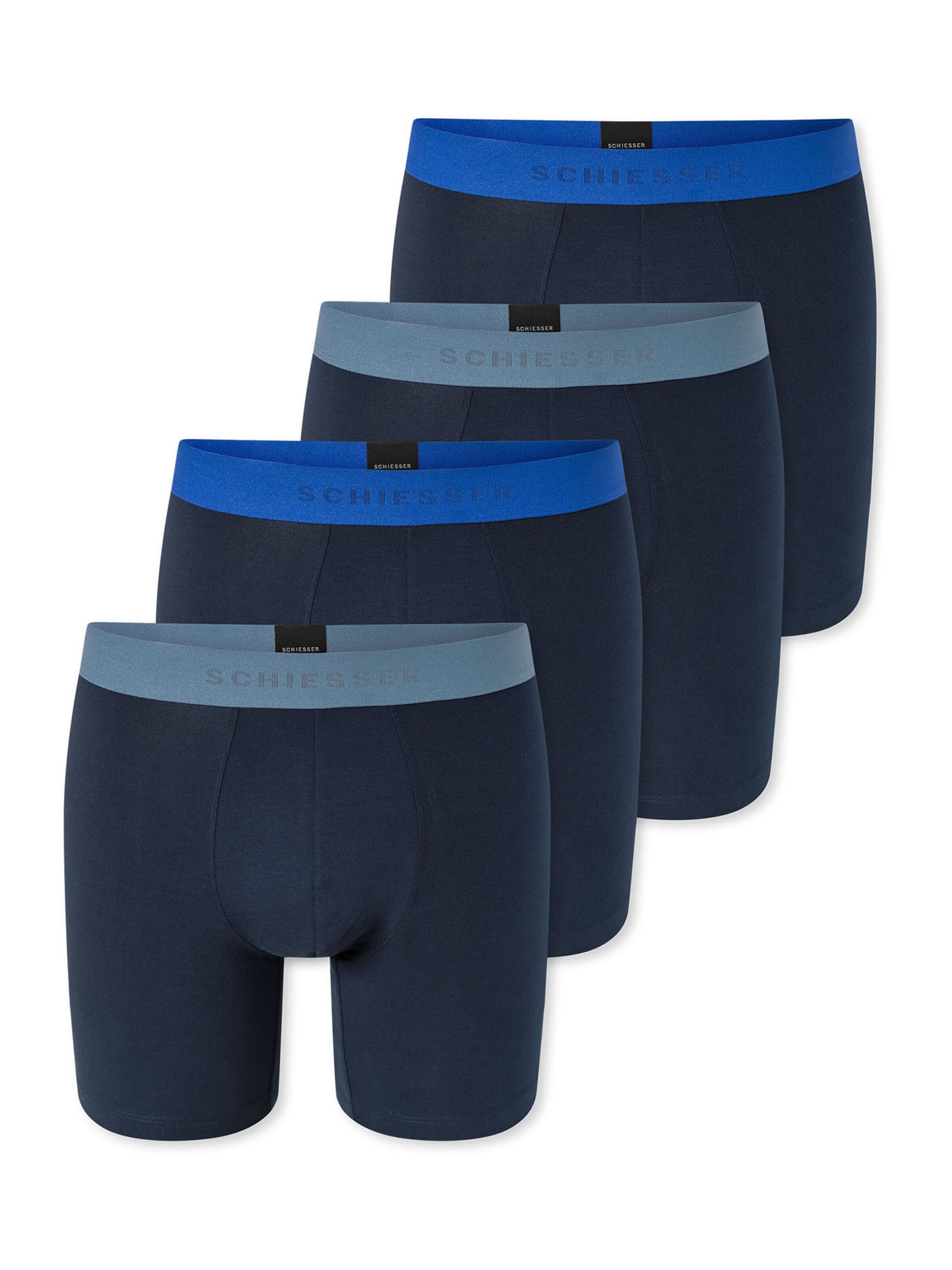 SCHIESSER Boxershorts ' 95/5 ' in Blauw: voorkant
