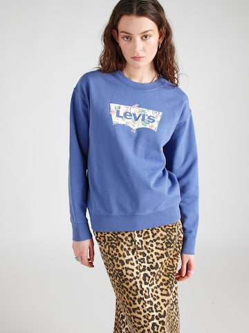 LEVI'S ® Sweatshirt 'Graphic Standard Crew' i blå: forside