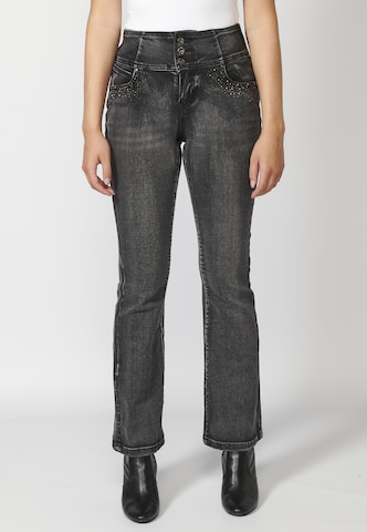 KOROSHI Flared Jeans in Grau