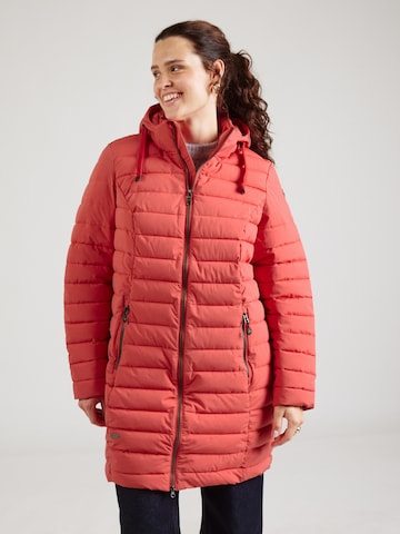 Manteau mi-saison STOY en rose : devant