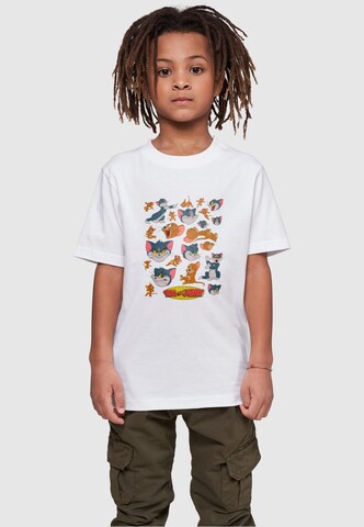 T-Shirt 'Tom And Jerry - Many Faces' ABSOLUTE CULT en blanc : devant
