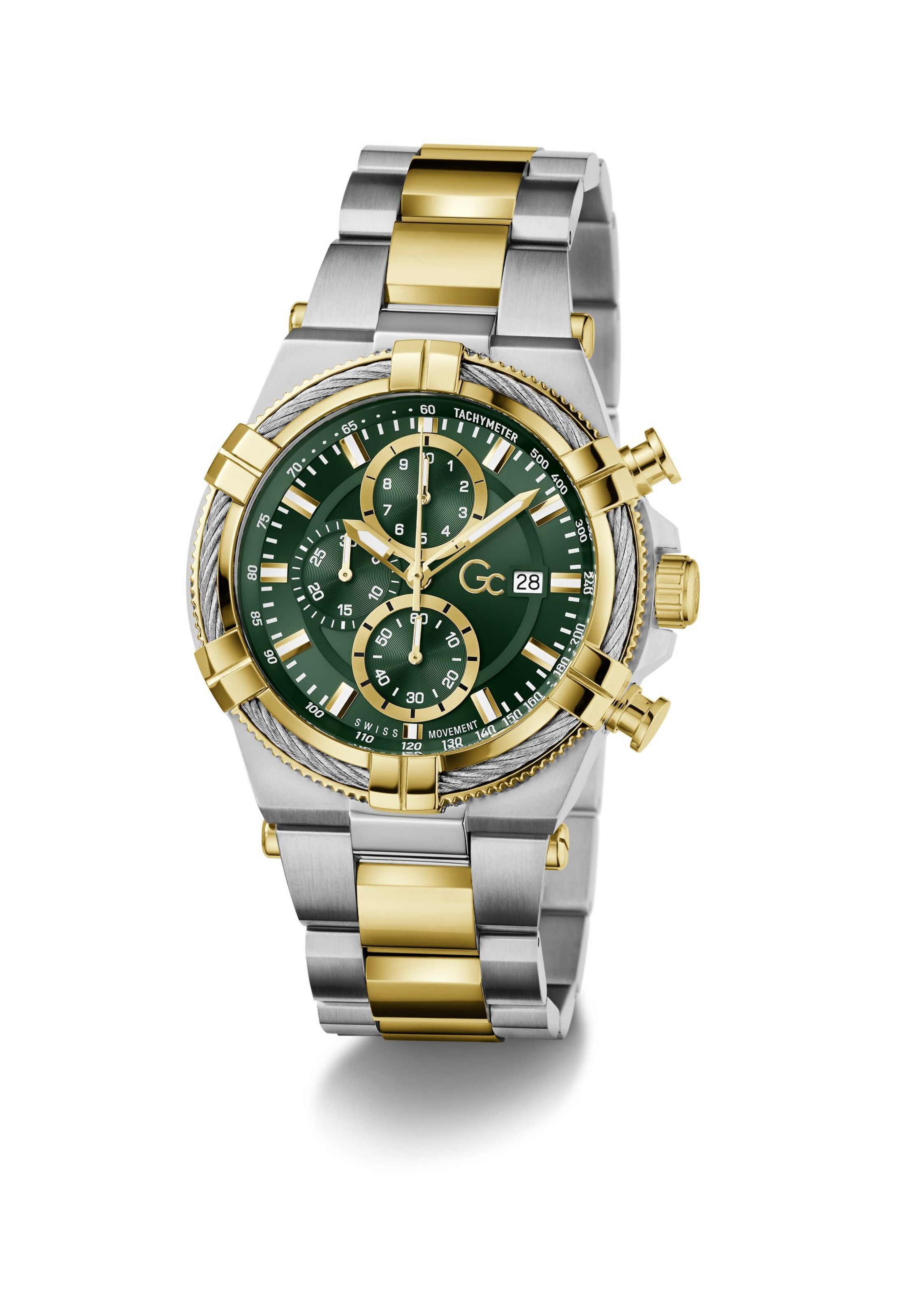 Montre à affichage analogique 'Iron Force ' Gc en or