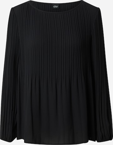 s.Oliver BLACK LABEL Blouse in Zwart: voorkant