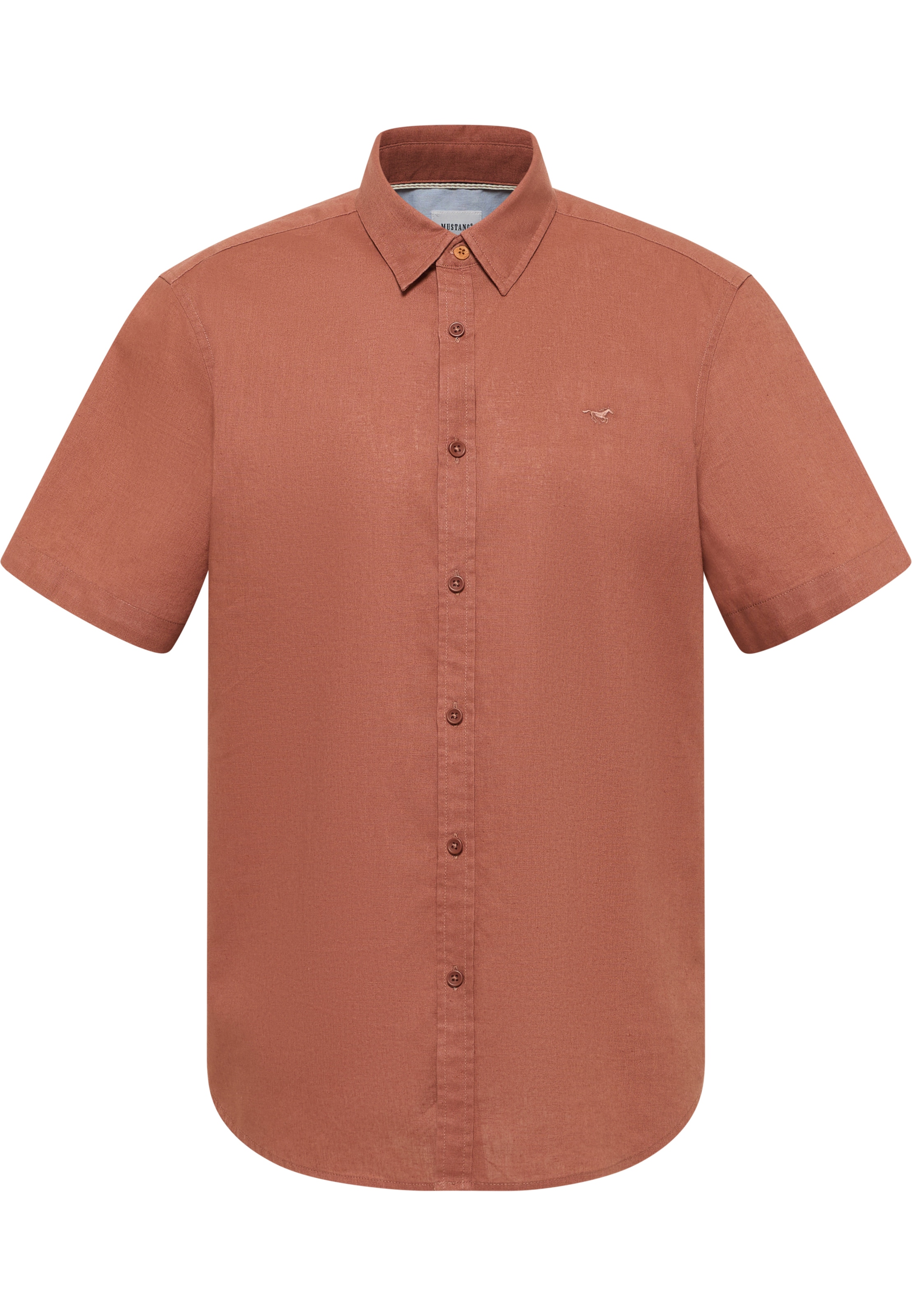 MUSTANG Regular Fit Hemd in Orange: Vorderseite