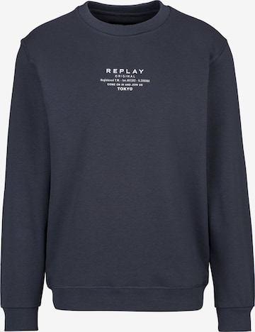 Pull-over REPLAY en bleu : devant