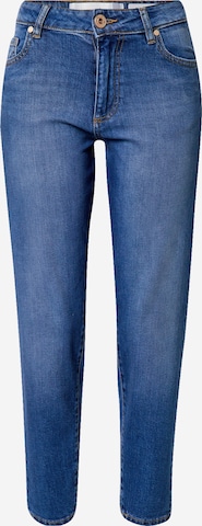 Yellow Blue Denim Regular Jeans 'Mamita' in Blue: front