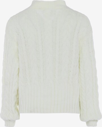 Cardigan faina en blanc