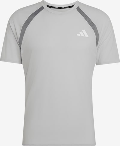 ADIDAS PERFORMANCE Toiminnallinen paita 'ADIZERO A' koossa S värissä harmaa / vaaleanharmaa / valkoinen, Tuotenäkymä