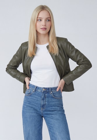 Veste mi-saison ALBEE en vert : devant
