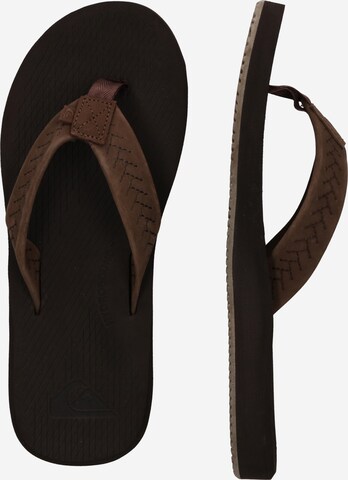 QUIKSILVER - Sandalias de dedo 'LEFT COASTA' en marrón