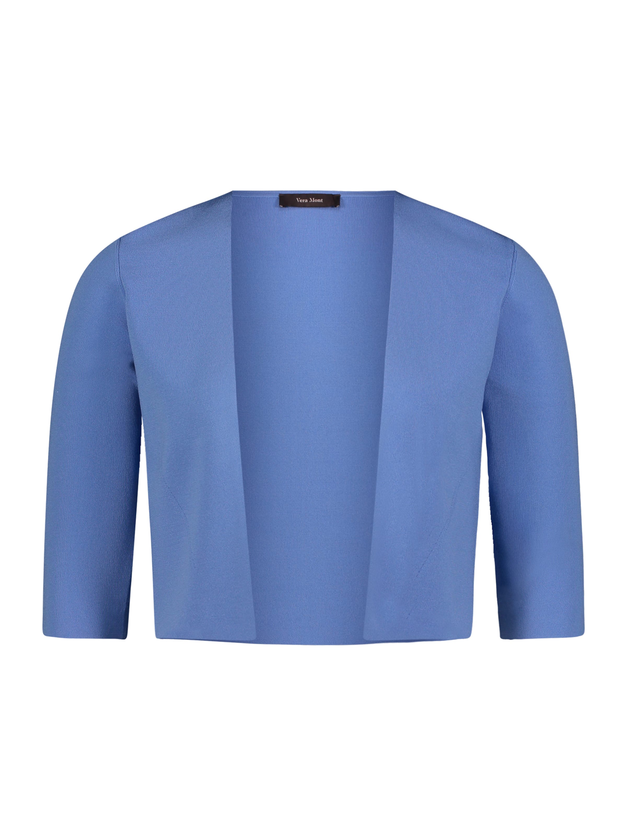 Vera Mont Gebreid vest in Blauw: voorkant