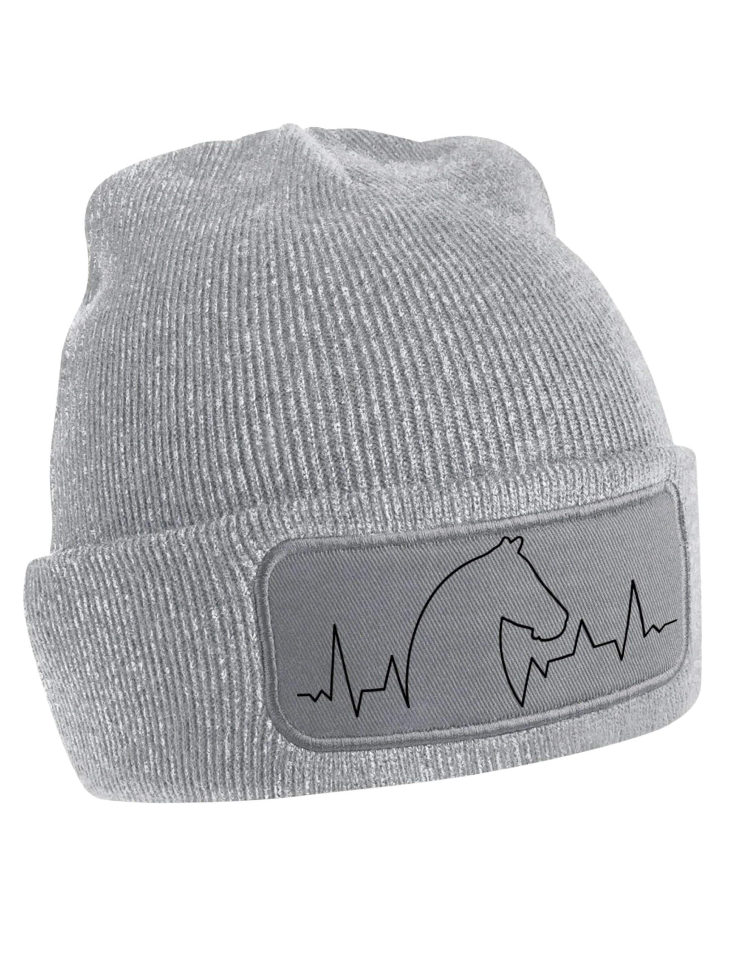 Youth Designz Mütze 'Heartbeat Pferd'‌‌‌‌‌‌‌‌‌ in Grau