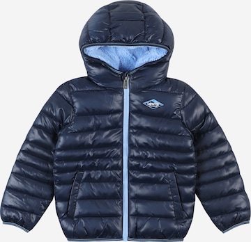 Levi's Kids Tussenjas in Blauw: voorkant